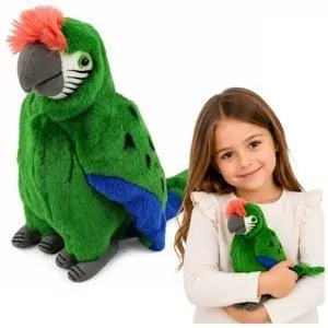 Maskotka Papuga Ara zielona 24cm - tantis.pl