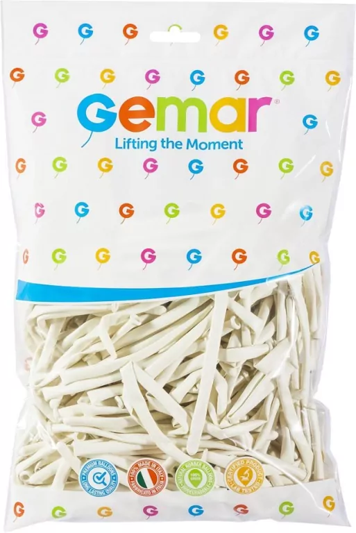 Balony. Rurki włoskie. Białe - tantis.pl