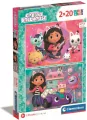Clementoni. Puzzle 2x20. Super Kolor. Gabby's Dollhouse - tantis.pl