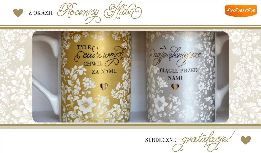 Kubek komplet. Rocznica ślubu - tantis.pl