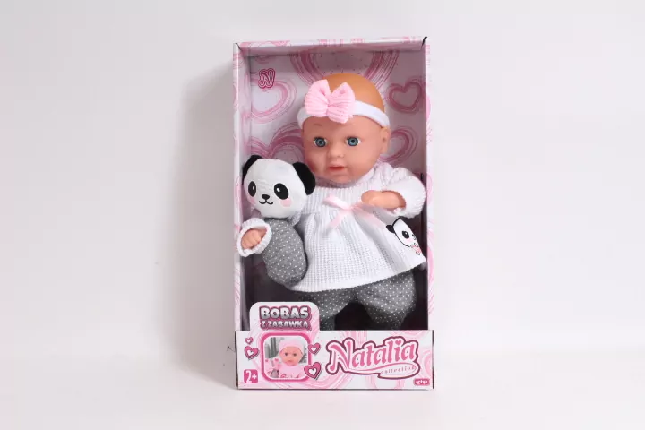 Artyk. Lalka Natalia bobas z zabawką, 33 cm - tantis.pl