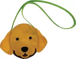 Torebka na ramię piesek brązowy. STNUX