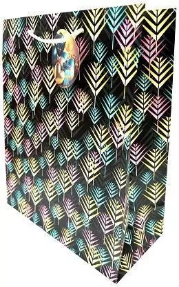 Torebka ozdobna matowa 26x32x12cm. Palmy - tantis.pl