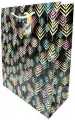 Torebka ozdobna matowa 26x32x12cm. Palmy - tantis.pl
