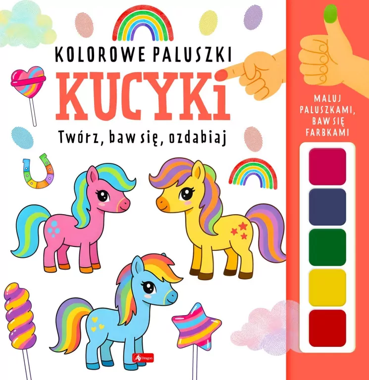 Kolorowe paluszki. Kucyki - tantis.pl