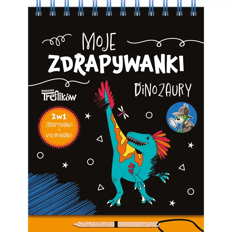 Moje zdrapywanki. Spy Guy. Dinozaury TREFL - tantis.pl