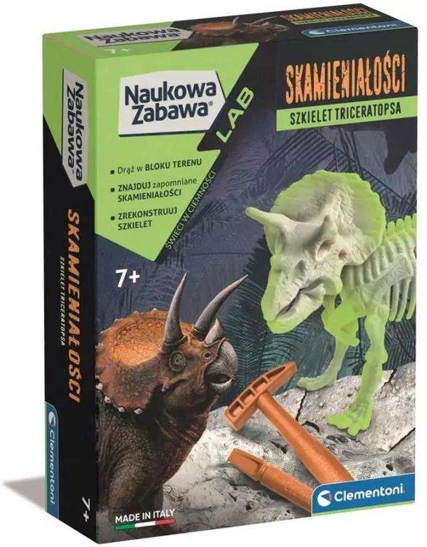 Naukowa zabawa. Triceratops fluorescencyjny - tantis.pl
