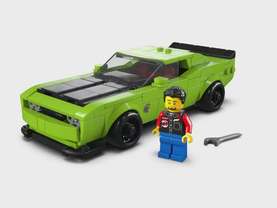 EGO® Speed Champions. Samochód sportowy Dodge Challenger SRT Hellcat. 77237 - tantis.pl