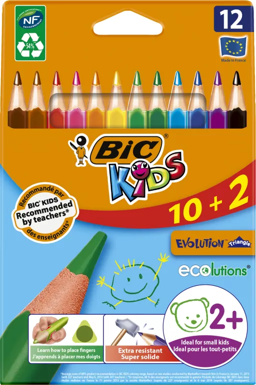 Kredki Eco Evolution Triangle 10+2 kolory - tantis.pl