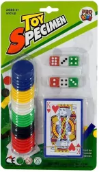 Gra karty kości żetony