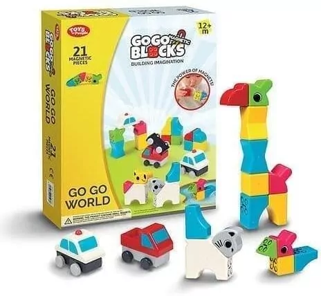 Klocki magnetyczne GO GO 21el - tantis.pl