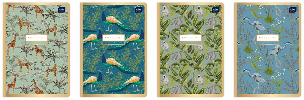 Zeszyt Metallic Gold. A5/80K kratka. 10 sztuk - tantis.pl