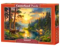 Puzzle 3000. Sunset over Forest River - tantis.pl