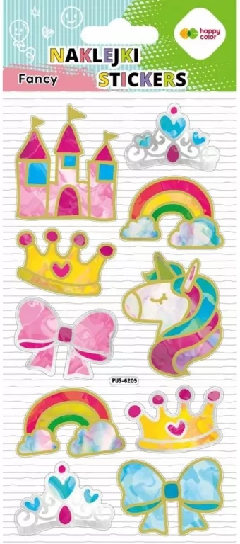 Naklejki 3D Fancy Pink Princess 90x210 HAPPY COLOR - tantis.pl