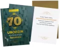 Karnet B6 Urodziny 70 męskie - tantis.pl