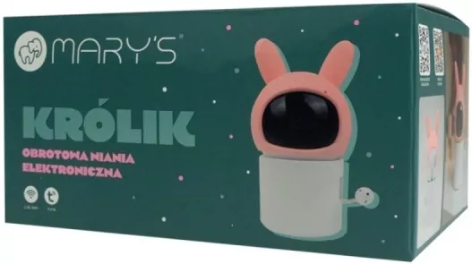 Obrotowa niania kamera elektroniczna Królik różowy - tantis.pl