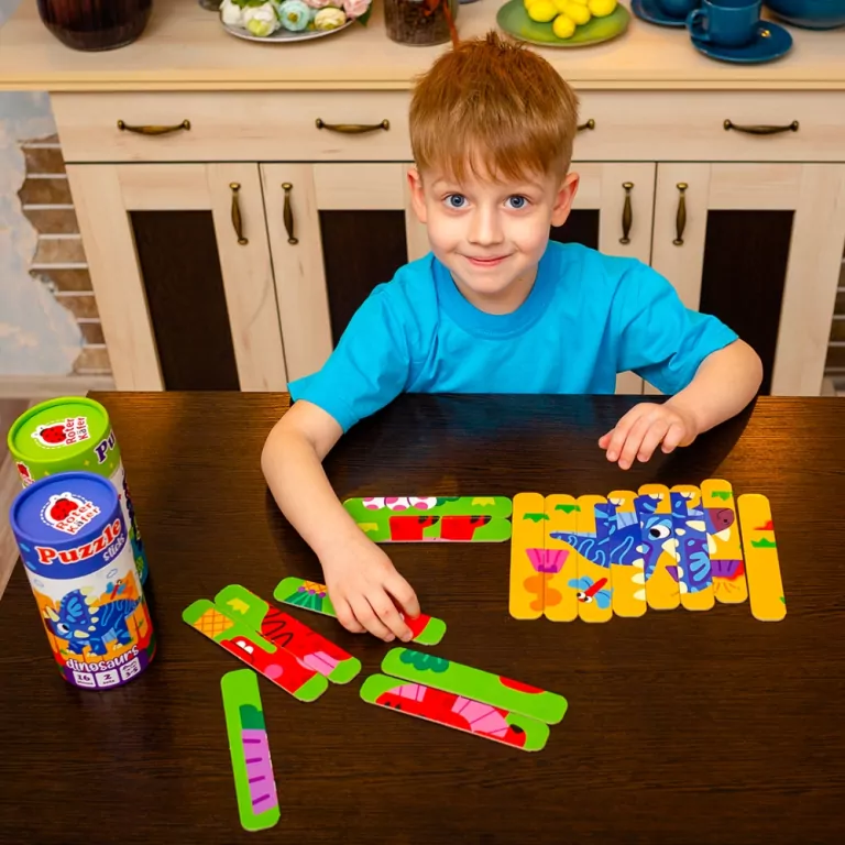 Puzzle sticks. Dinozaury - tantis.pl