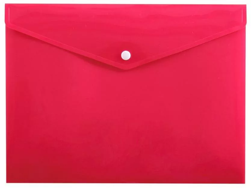 Koperta na zatrzask A4 różowa - tantis.pl