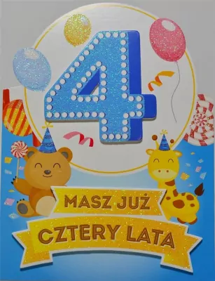 Karnet okolicznościowy. Urodziny 4. YEKU