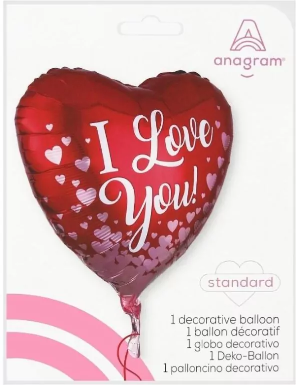 Balon foliowy Rose Gold Hearts - tantis.pl