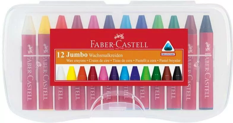 Kredki świecowe Jumbo 12 szt - tantis.pl