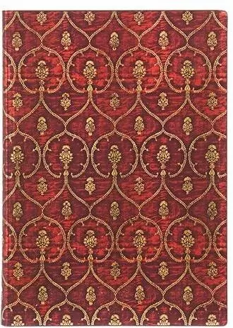 Notatnik w linie. Red Velvet Midi Flexi - tantis.pl