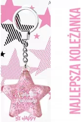 Brelok Gwiazdka Najlepsza Koleżanka