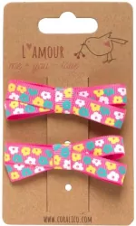 Zestaw klipsów z kokardkami