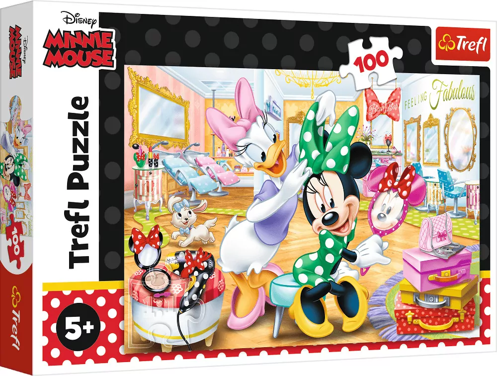 Puzzle 100. Minnie w salonie kosmetycznym - tantis.pl