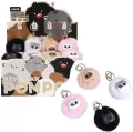 Brelok Kotek z pomponem mix - tantis.pl