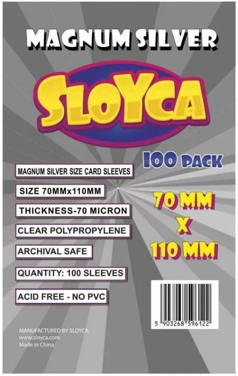Sloyca. Koszulki Magnum Silver 70x110mm - tantis.pl