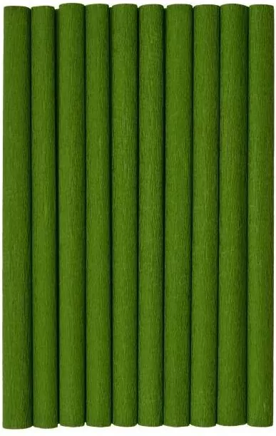Bibuła marszczona oliwkowa 50x200cm HERLITZ - tantis.pl