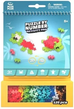 Puzzle By Number Activity Pad Morski 125el - tantis.pl