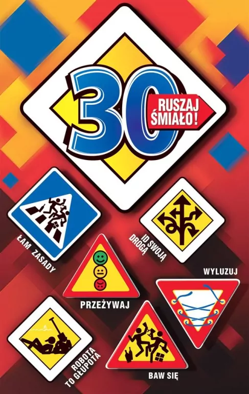 Kartka okolicznościowa. Urodziny 30. US01 - tantis.pl