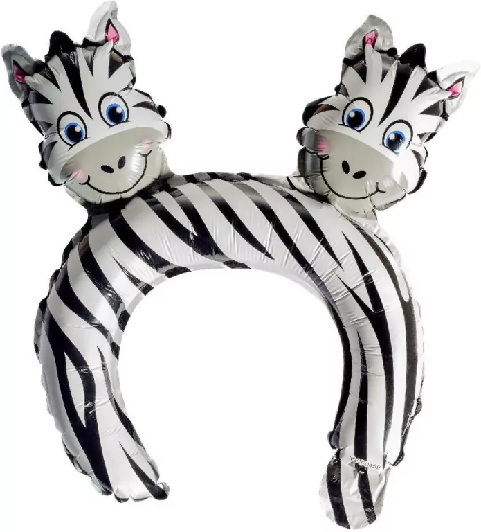 Balon foliowy z nadrukiem zebry - tantis.pl