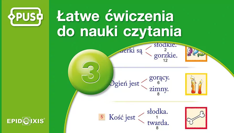 PUS. Łatwe ćwiczenia do nauki czytania. Część 3 - tantis.pl