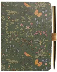 ACS Voysey Notatnik A6 linia z długopisem Ogród