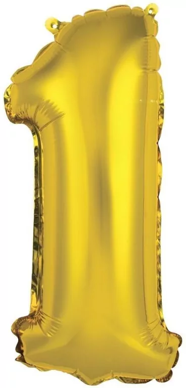 Balon foliowy 1 złoty 35cm - tantis.pl