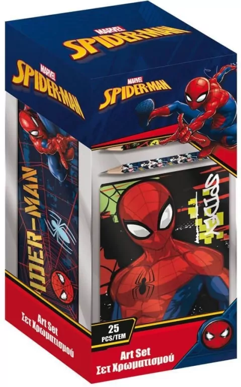 Kolorowanka z piórnikiem Spiderman - tantis.pl