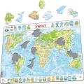 Larsen. Układanka. Mapa Świat fizyczna Maxi - tantis.pl