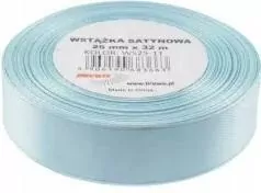 Wstążka satynowa błękitna 38mmx32m - tantis.pl