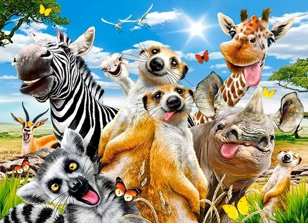 Puzzle 200. African Selfie - tantis.pl