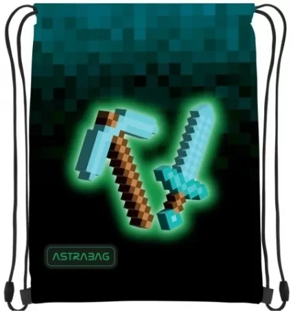 Worek na obuwie Astrabag Blue Pixel AD1 ASTRA - tantis.pl