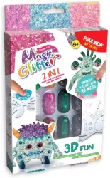 Stwórz swojego stworka 3D Magic Glitter - Stworek