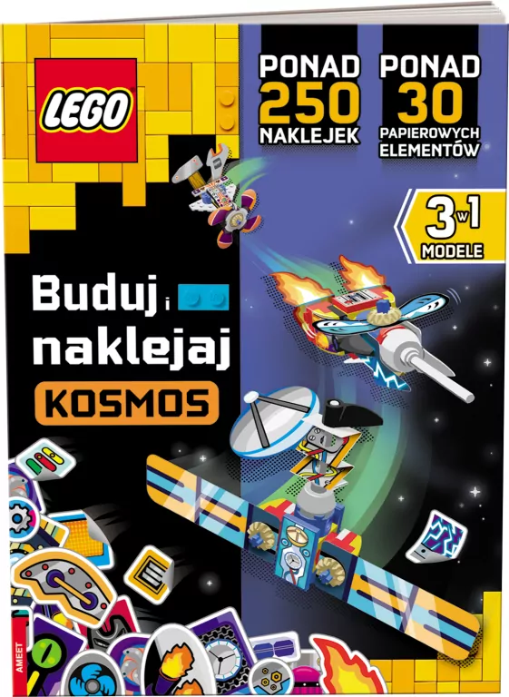 Kosmos. Buduj i naklejaj. Lego Books - tantis.pl