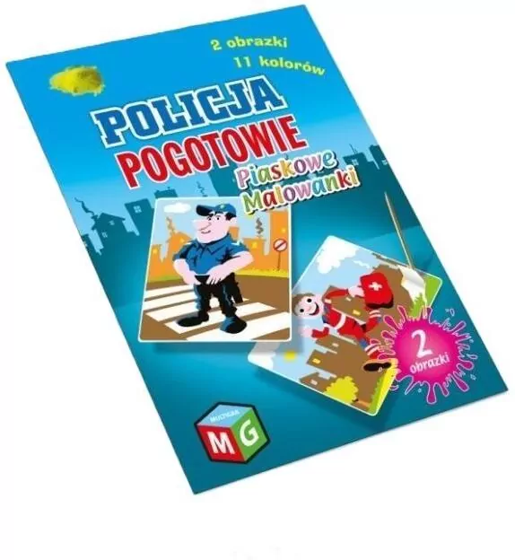 Policja. Pogotowie. Piaskowe malowanki - tantis.pl