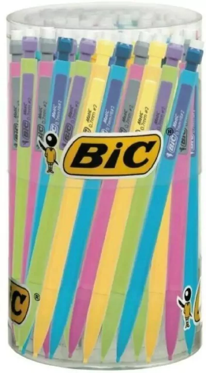 Ołówek z gumką HB Matic Fun 0,7mm (60szt) BIC - tantis.pl