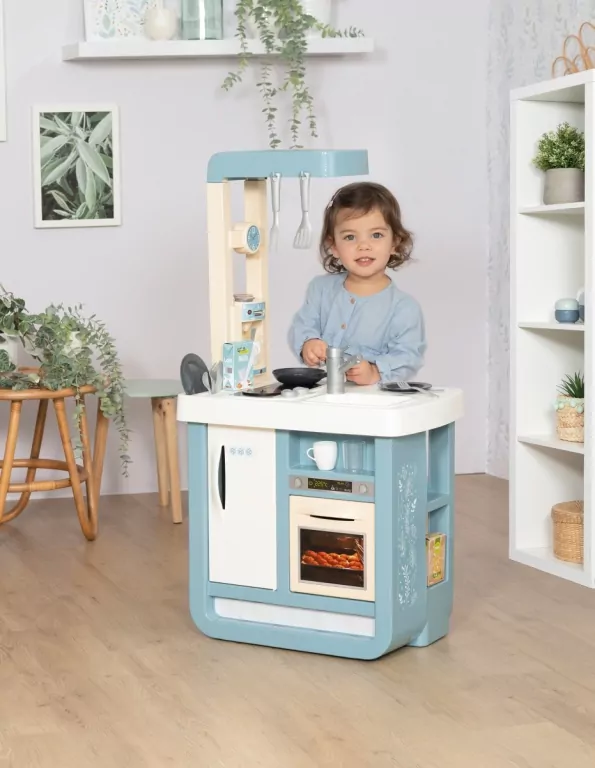 Elektroniczna Kuchnia Bon Appetit Niebieska dźwięk Smoby - tantis.pl