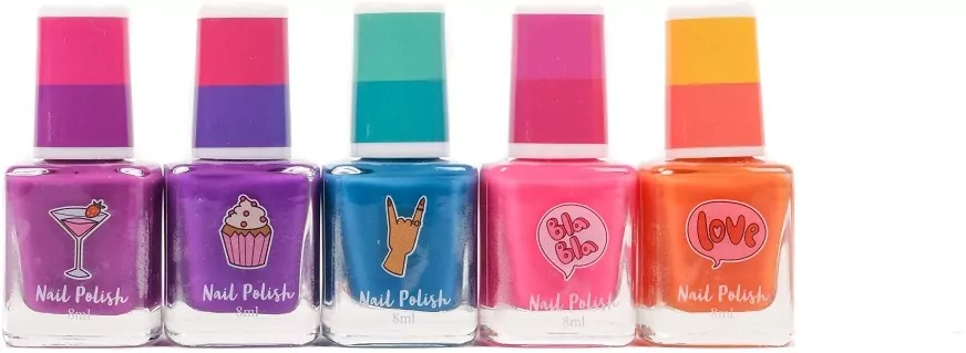 Lakier do paznokci. Zmienia kolor 5 szt. CREATE IT! - tantis.pl