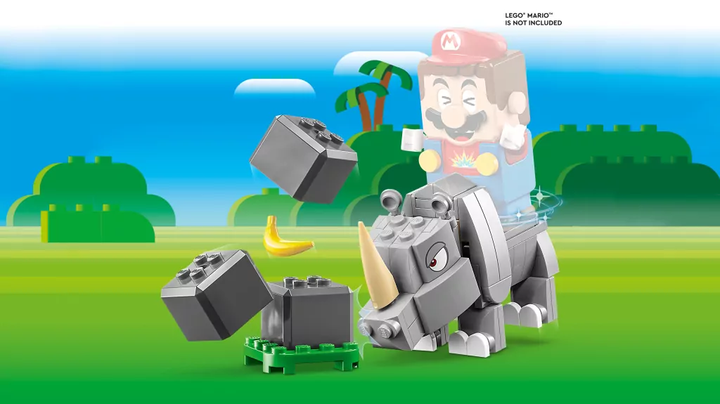 LEGO® Super Mario. Nosorożec Rambi — zestaw rozszerzający. 71420 - tantis.pl